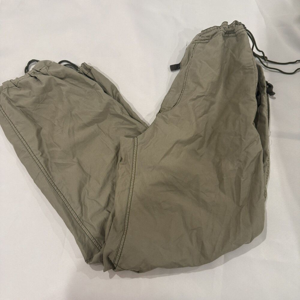 Gap Womens Pants M Medium 32-34 Beige Bottoms Zipper Pockets Vintage Y2K VTG